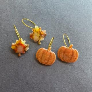 Fall Leaves and Pumpkin Hoops