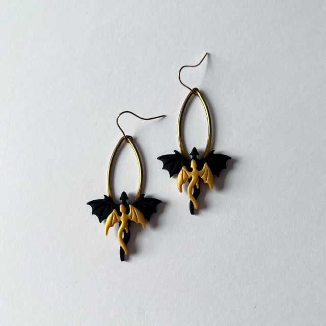 Fourth Wing Empyrean Series Clay Dangles