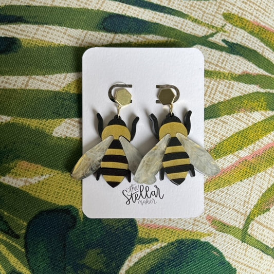 Bee | Bumble Bee | Bee Earrings